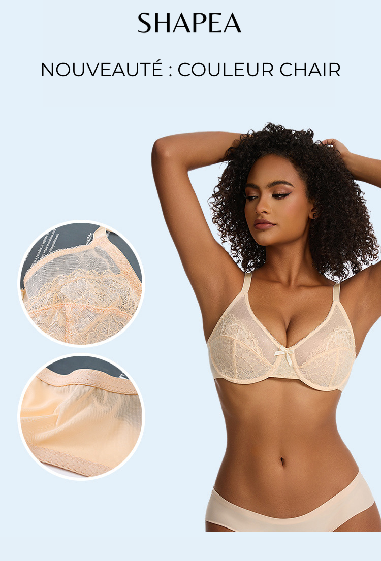 Soutien-gorge Minimiseur Aurelivy SHAPEA (Beige)